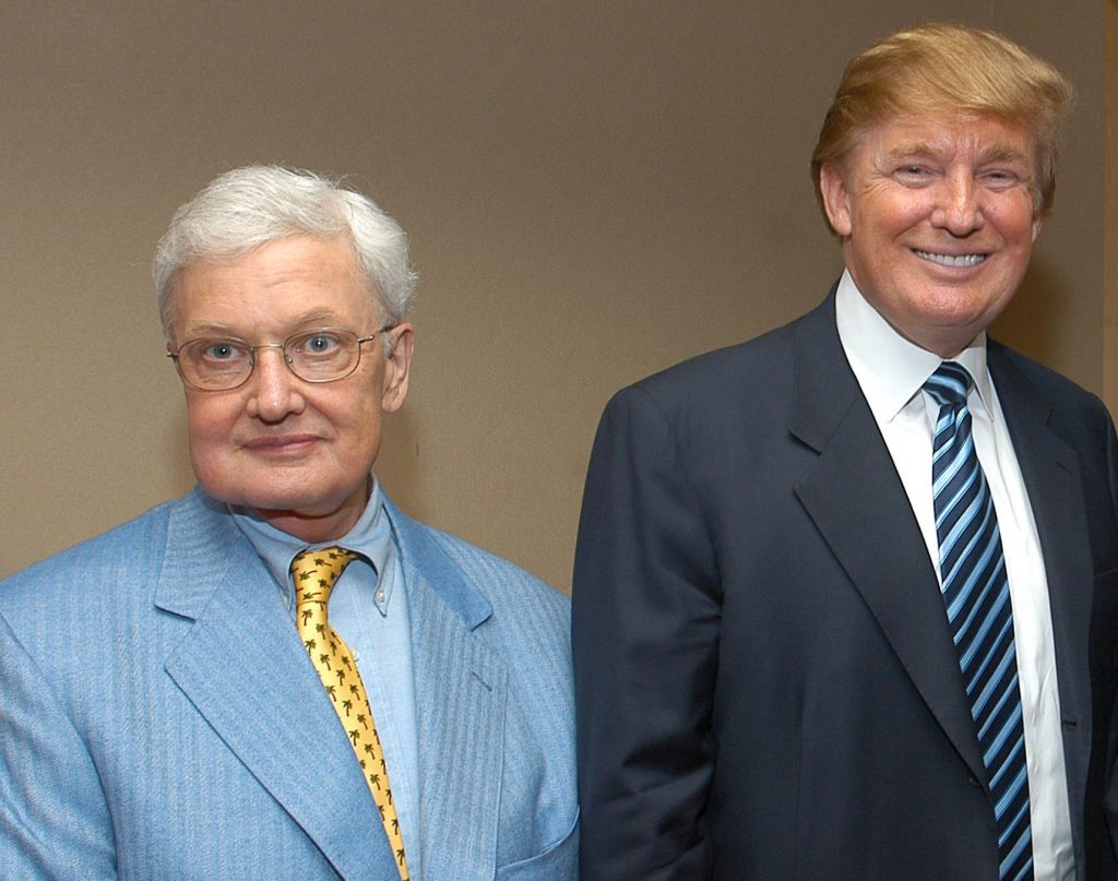 Roger Ebert and Donald Trump in 2004 (Photo: Jamie McCarthy/Getty)